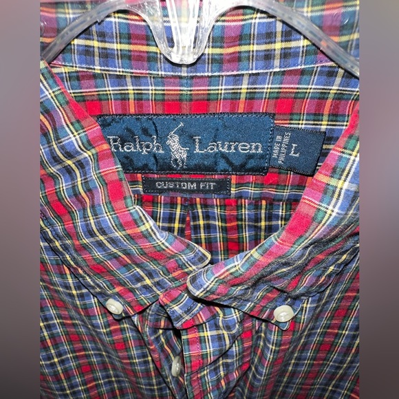 (3) Plaid Polo Ralph Lauren Button Down Sz L & XL - Picture 11 of 13